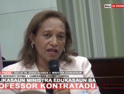 Deklarasaun Ministra Edukasaun, Dulce de Jesus Soares Kona ba Professor Kontratadu
