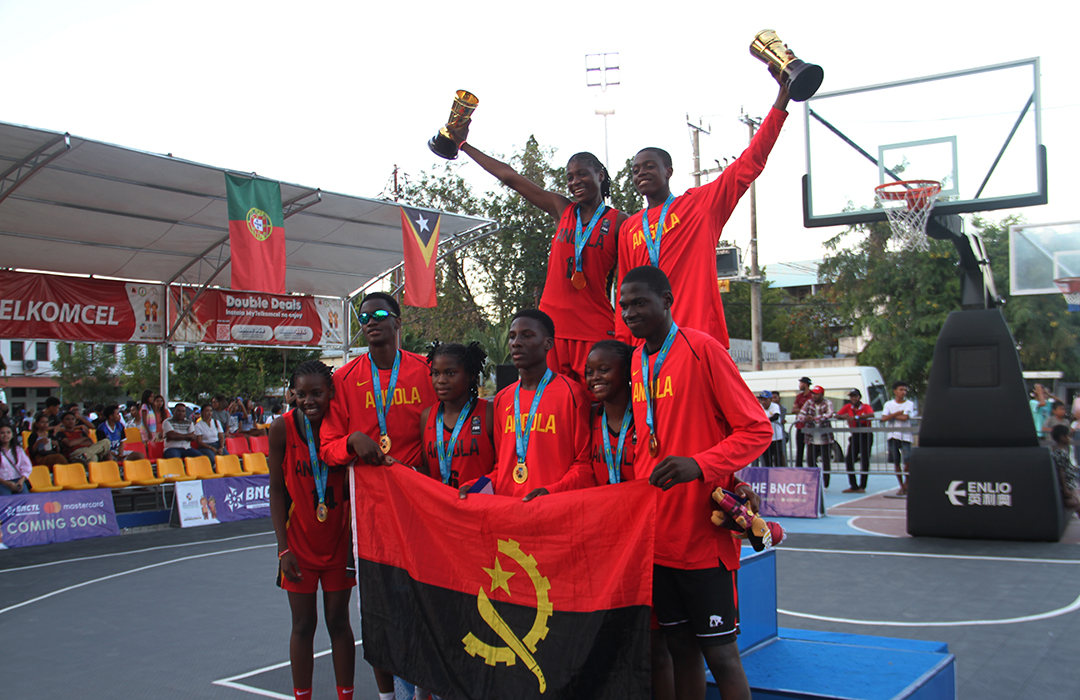 Basquetbol Angola Vensedor iha Feto no Mane